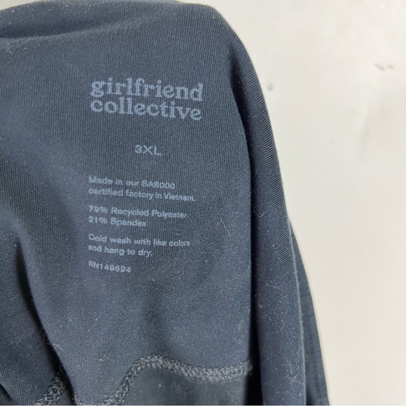 GIRLFRIEND COLLECTIVE Size 3X HIGH RISE COMPRESSIVE LEGGING 23.75" INSEAM BLACK - Picture 10 of 11